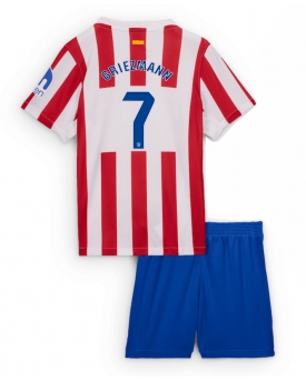 Billige Fotballdrakt Atletico Madrid Antoine Griezmann #7 Replika Hjemmedraktsett Barn 2025-26 Kortermet (med bukser)